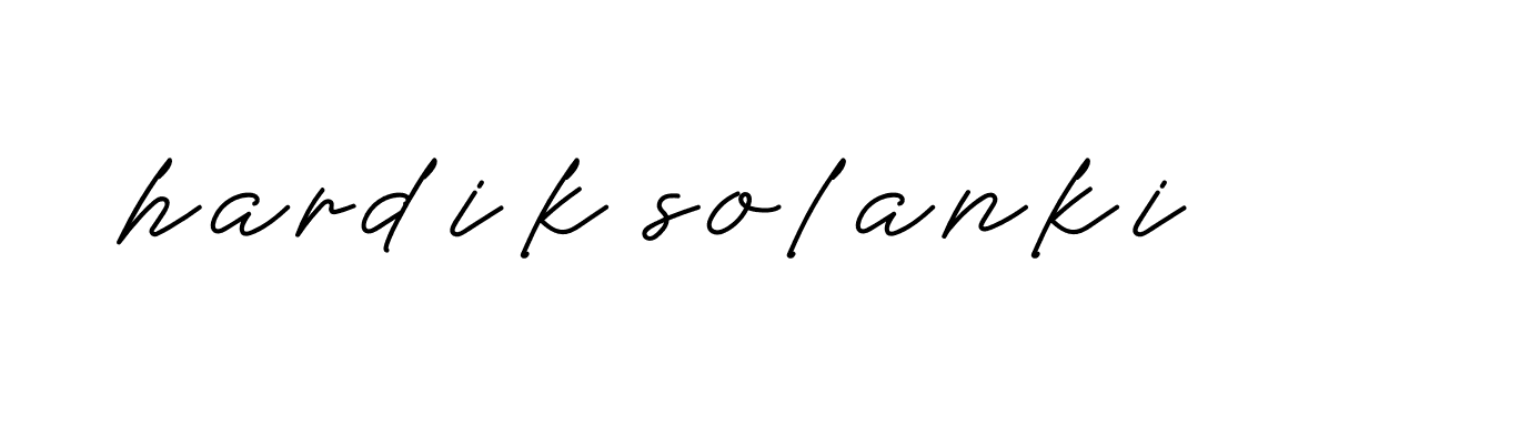 Signature of hardik-solanki