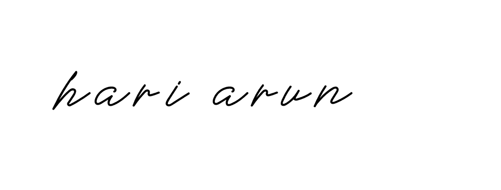 Signature of hari-arun