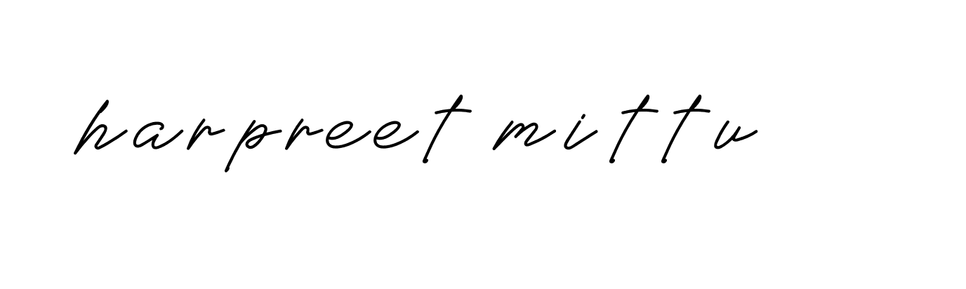 Signature of harpreet-mittu