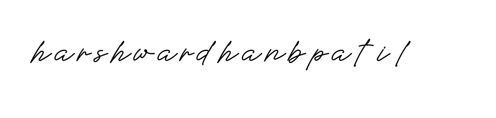 Signature of harshwardhanbpatil