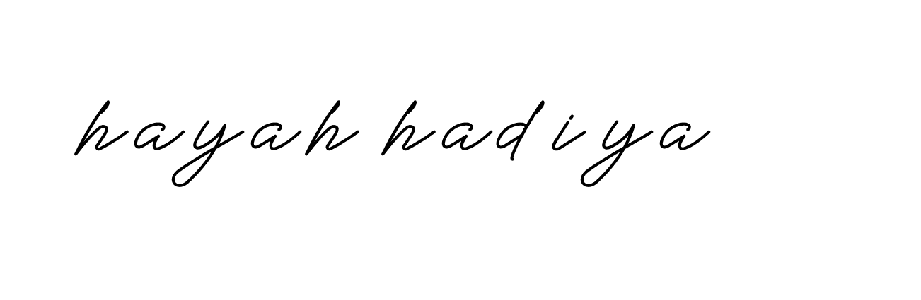 Signature of hayah-hadiya