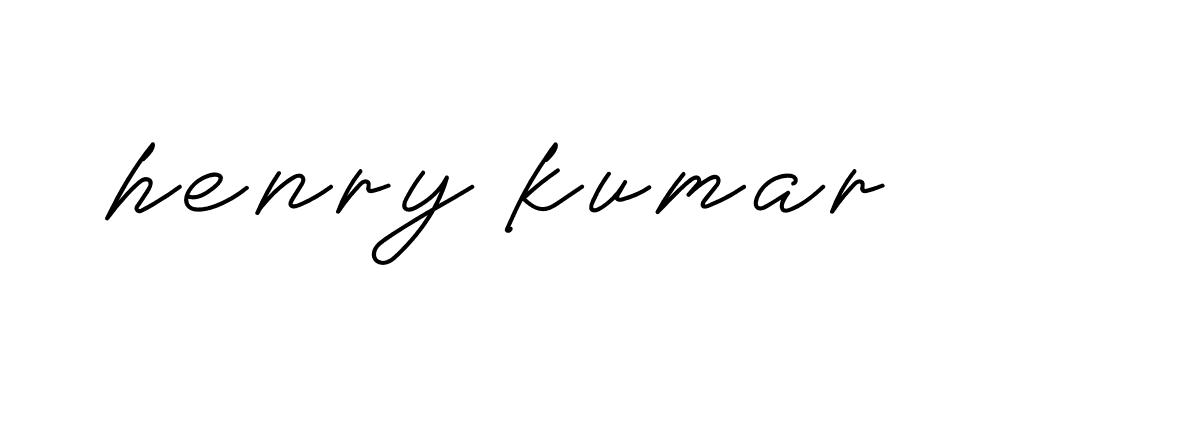 Signature of henry-kumar