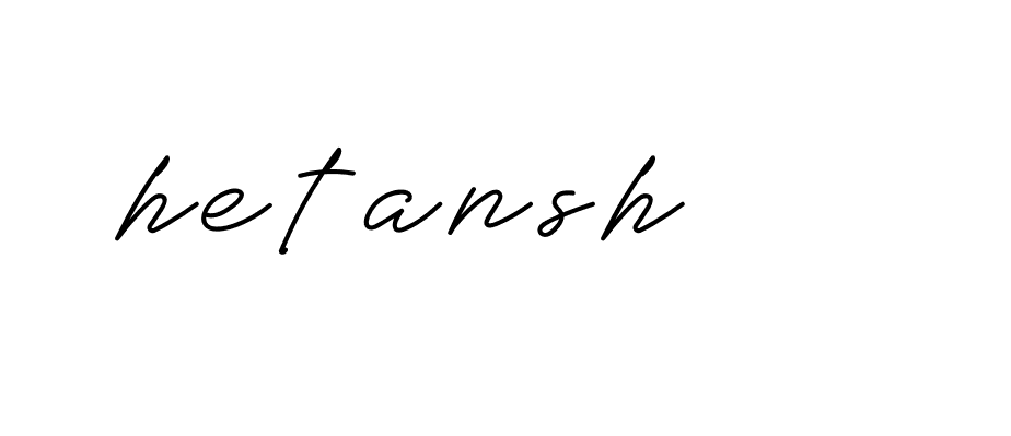 Signature of hetansh