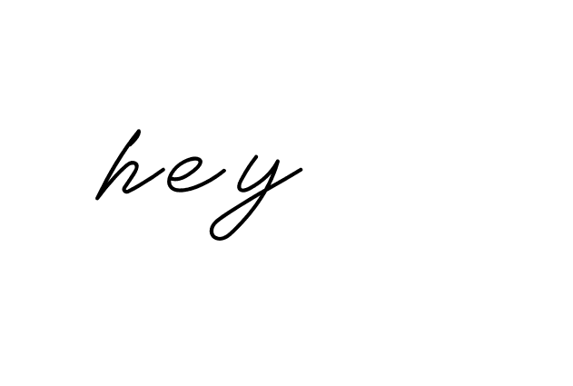 Signature of hey