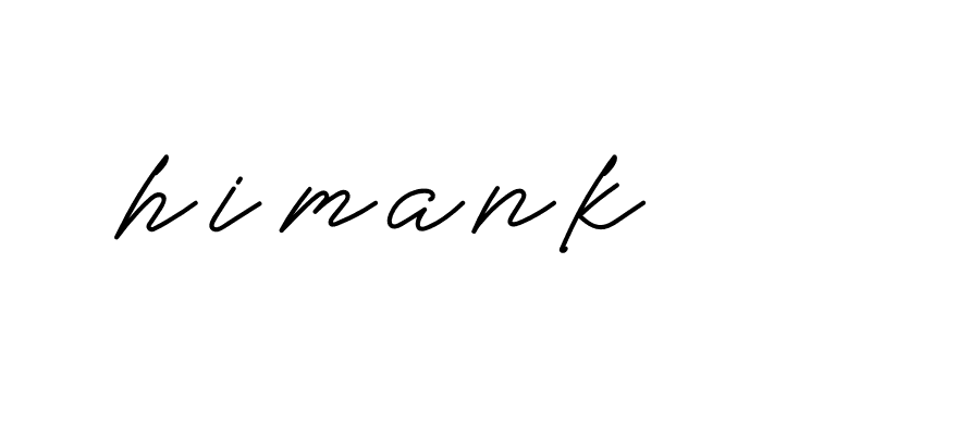 Signature of himank