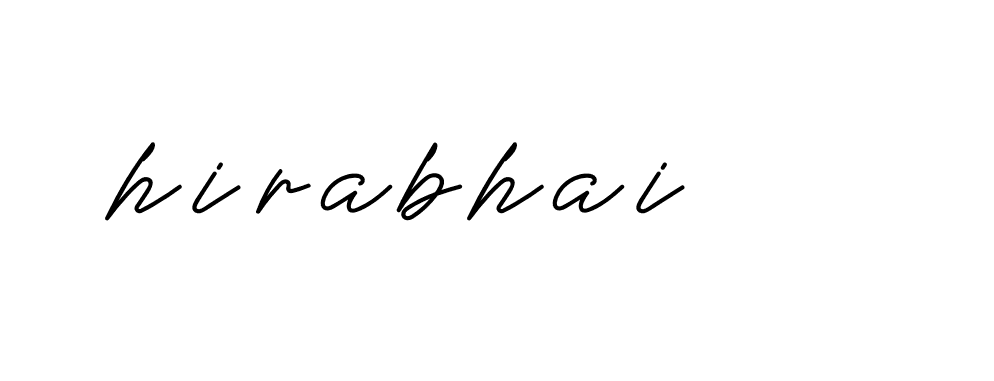 Signature of hirabhai