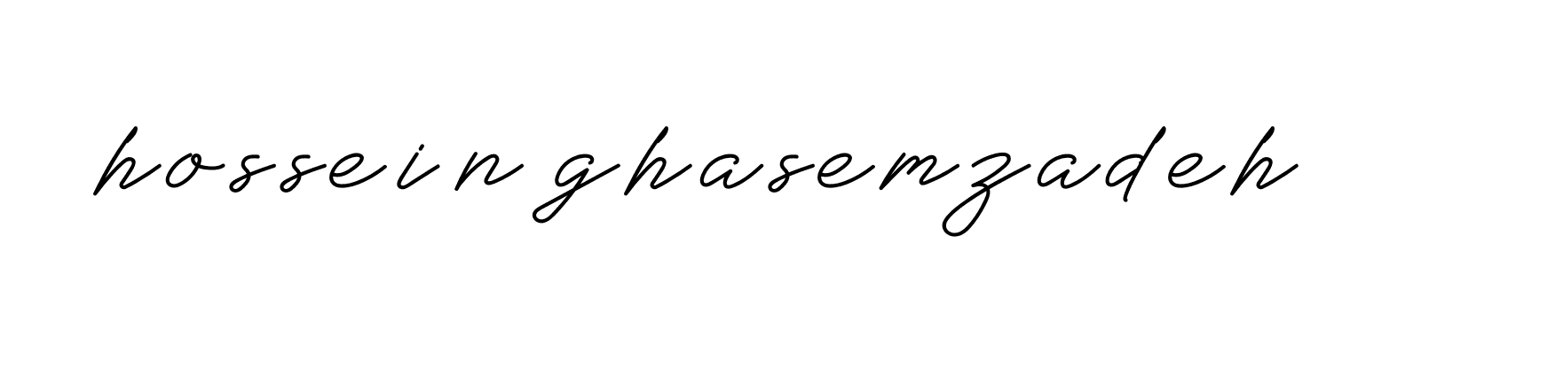 Signature of hossein-ghasemzadeh