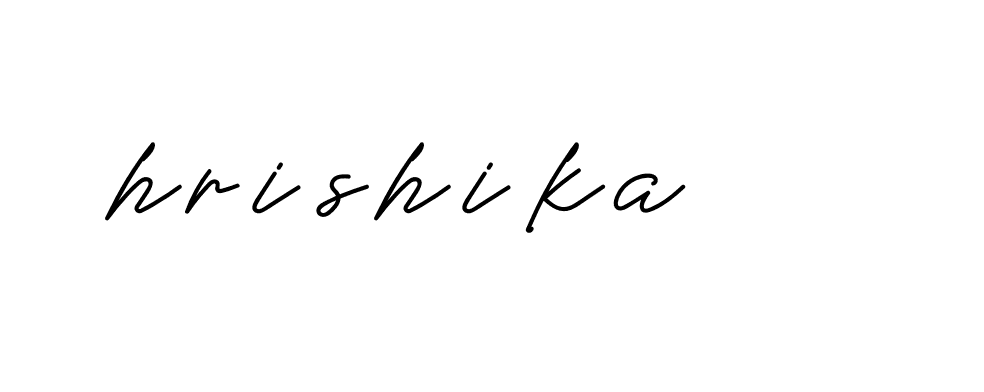 Signature of hrishika