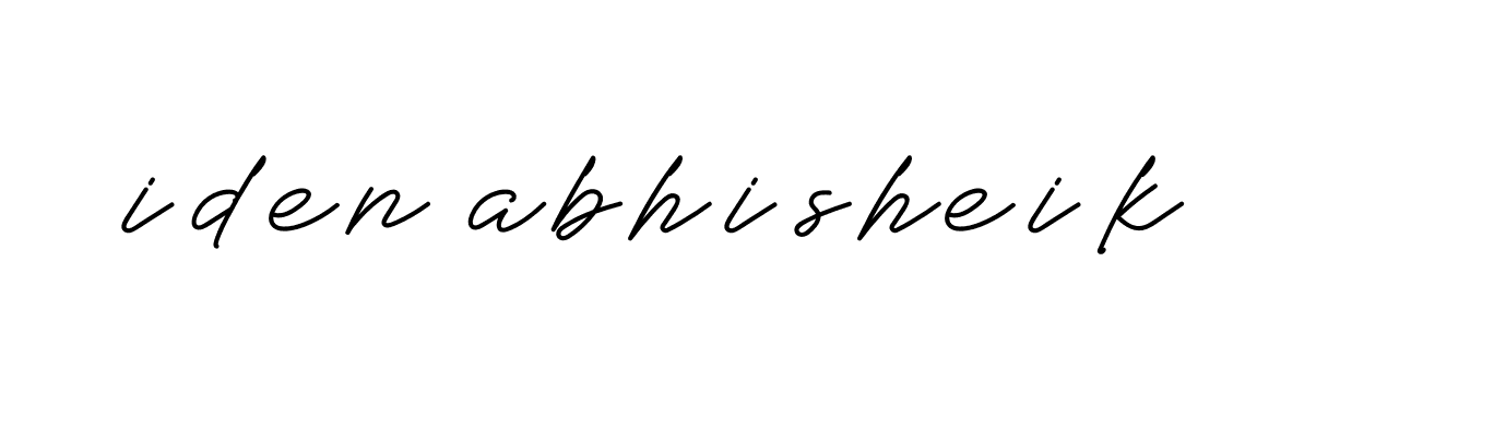 Signature of iden-abhisheik