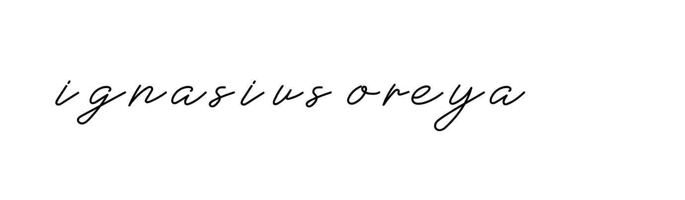 Signature of ignasius-oreya-