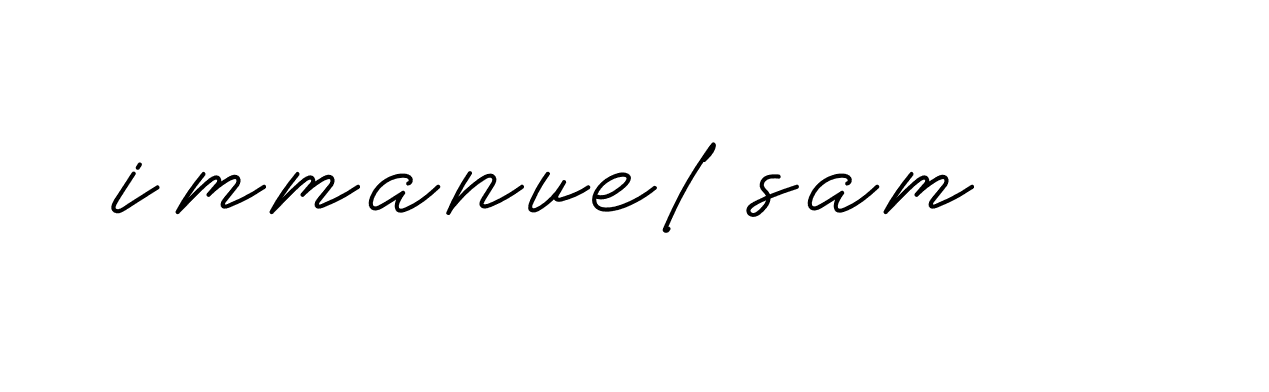 Signature of immanuel-sam