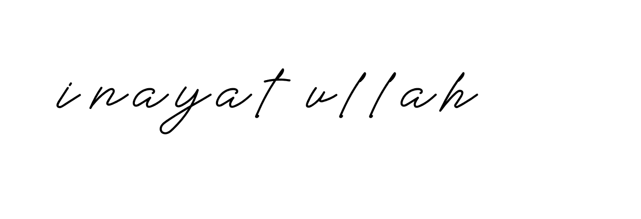 Signature of inayat-ullah-