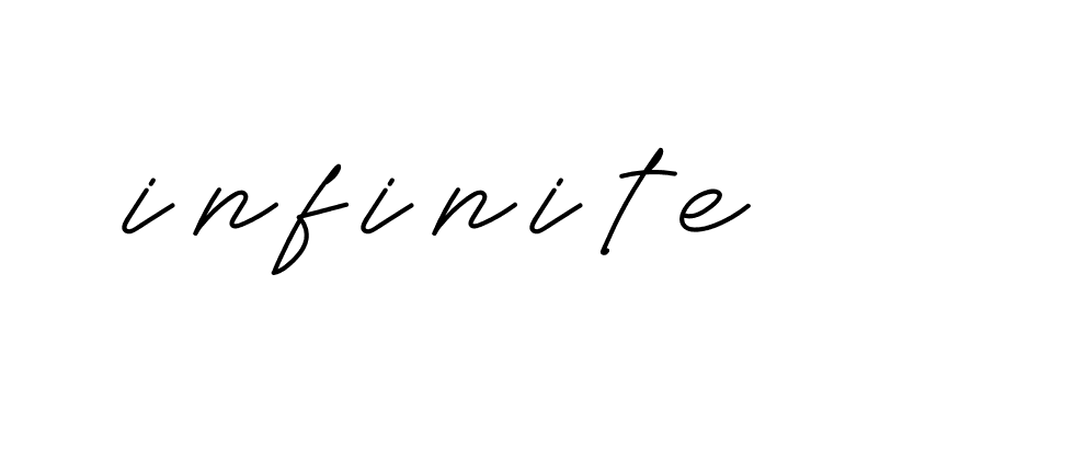 Signature of infinite