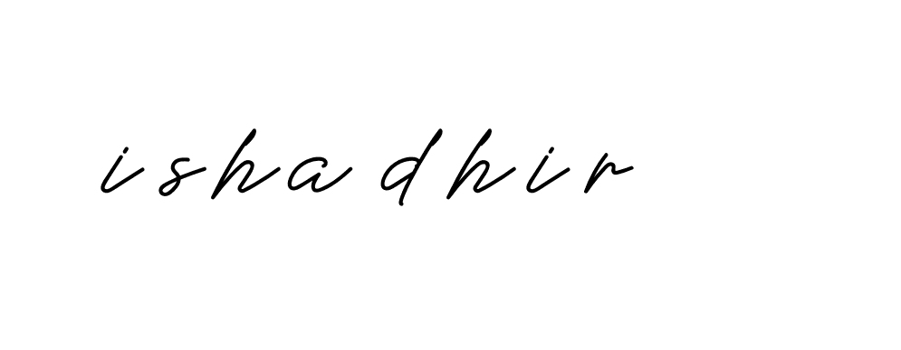 Signature of isha-dhir