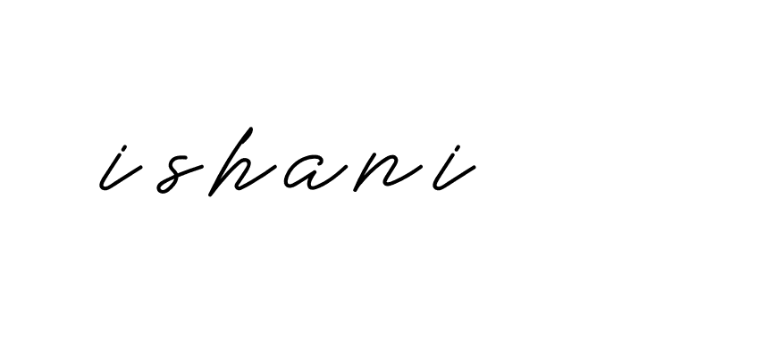 Signature of ishani-