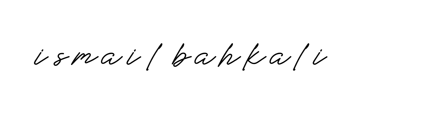 Signature of ismail-bahkali