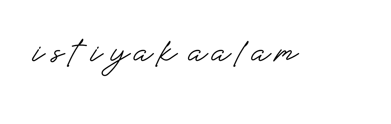 Signature of istiyak-aalam-