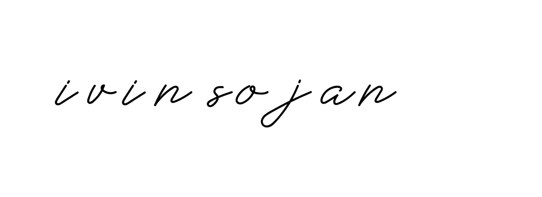 Signature of ivin-sojan