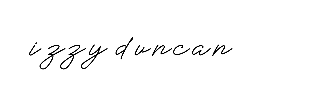 Signature of izzy-duncan