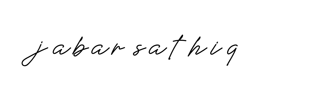 Signature of jabar-sathiq