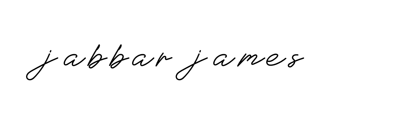 Signature of jabbar-james