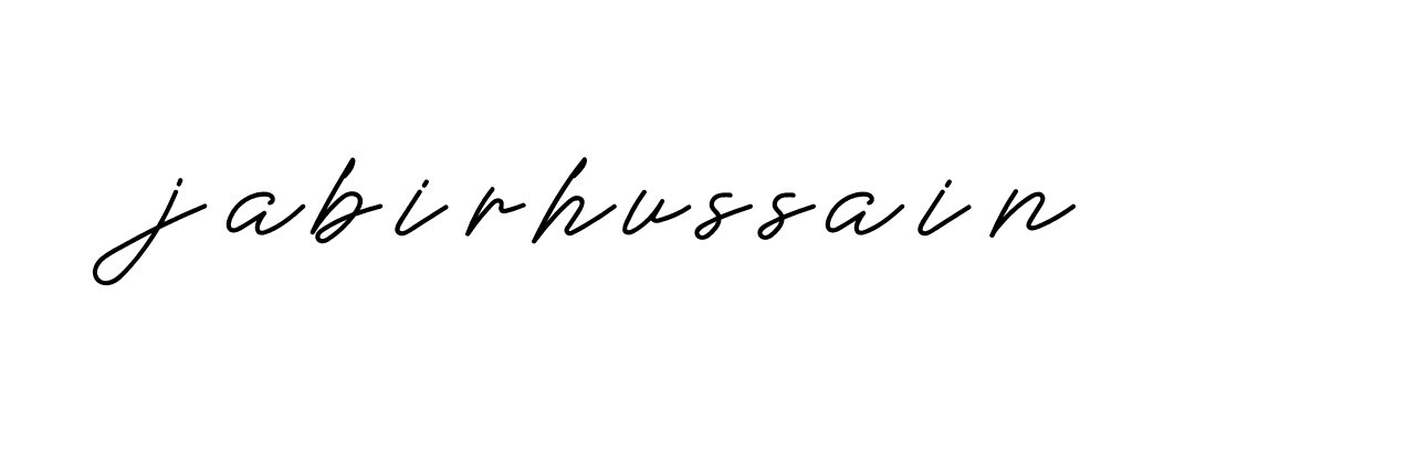 Signature of jabirhussain