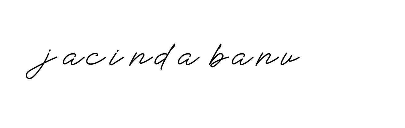 Signature of jacinda-banu-