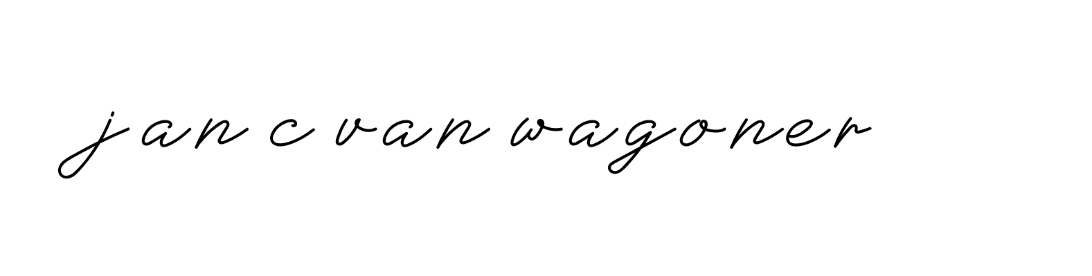 Signature of jan-c-van-wagoner