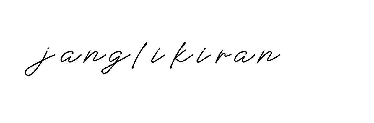 Signature of janglikiran