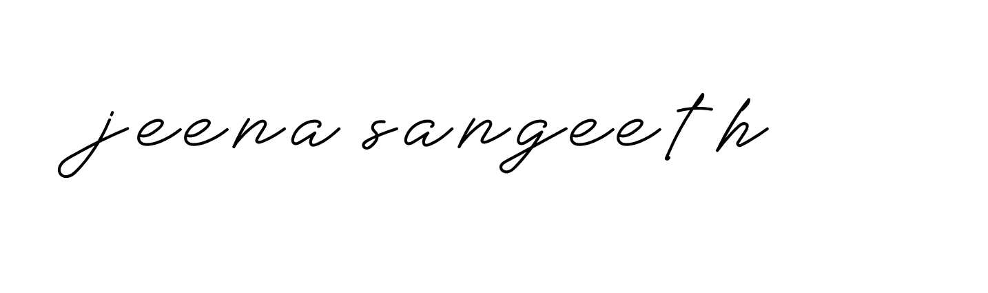 Signature of jeena-sangeeth