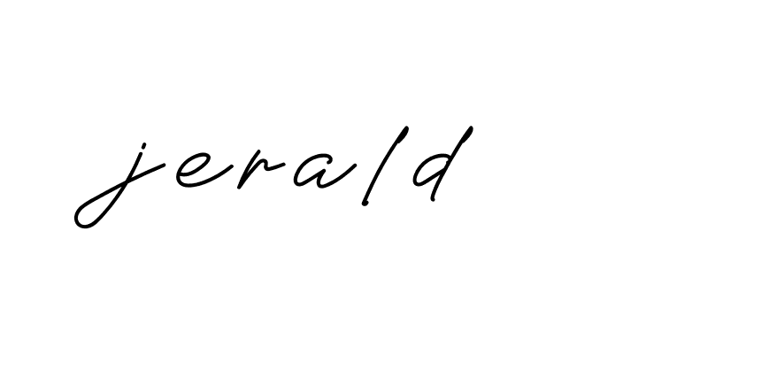 Signature of jerald-