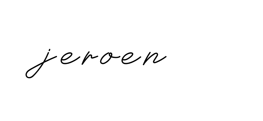 Signature of jeroen