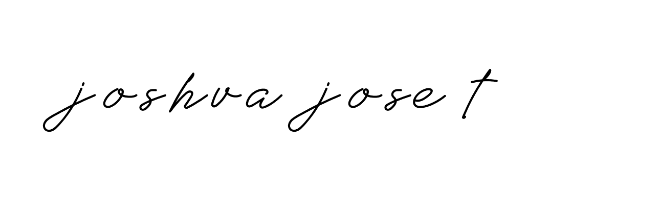 Signature of joshva-jose-t