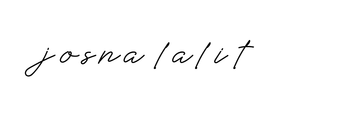 Signature of josna-lalit-