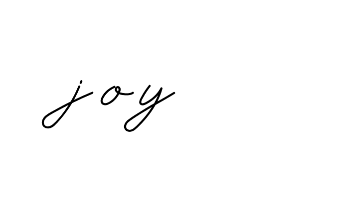 Signature of joy-