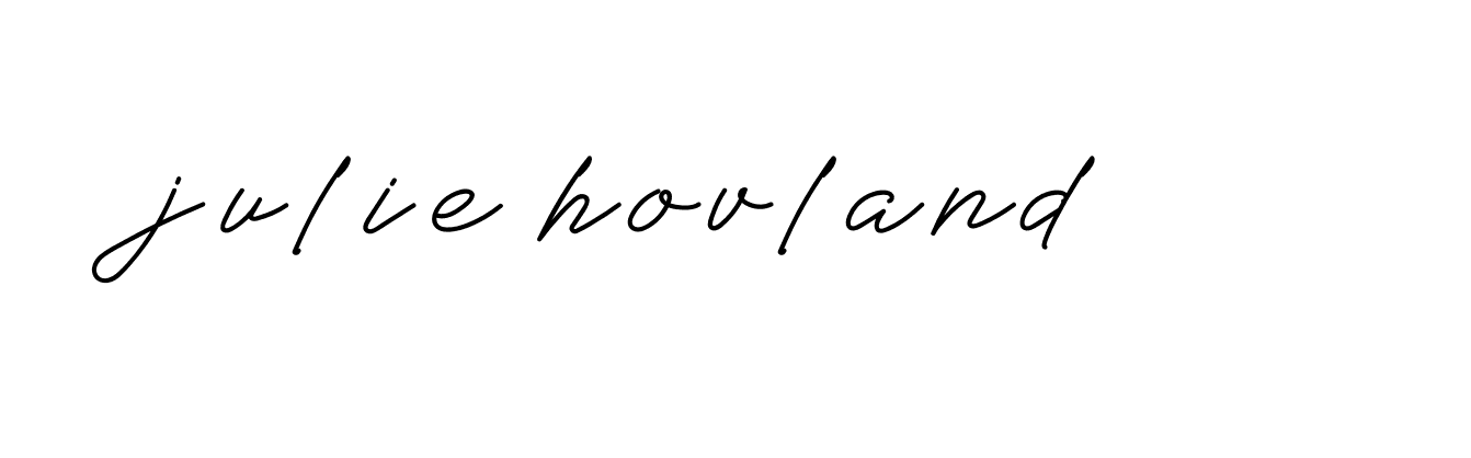 Signature of julie-hovland-