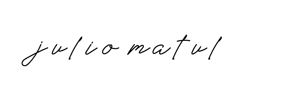 Signature of julio-matul