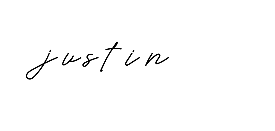 Signature of justin-