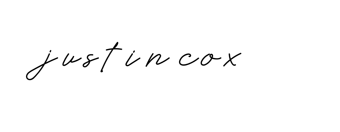 Signature of justin-cox