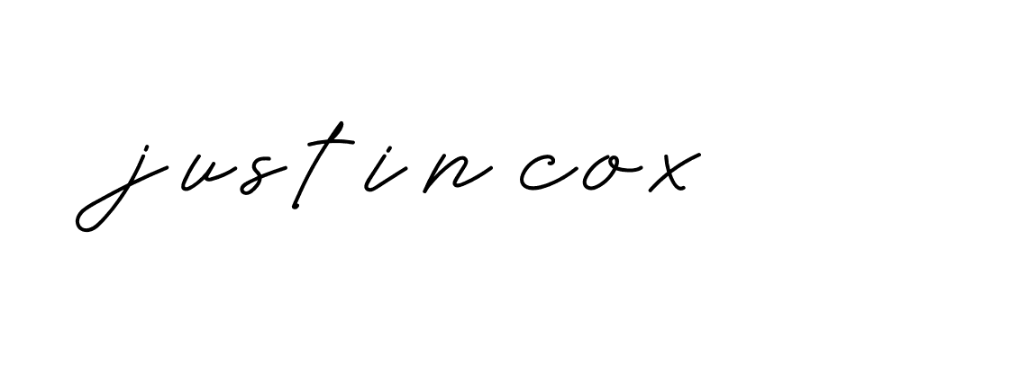 Signature of justin-cox-