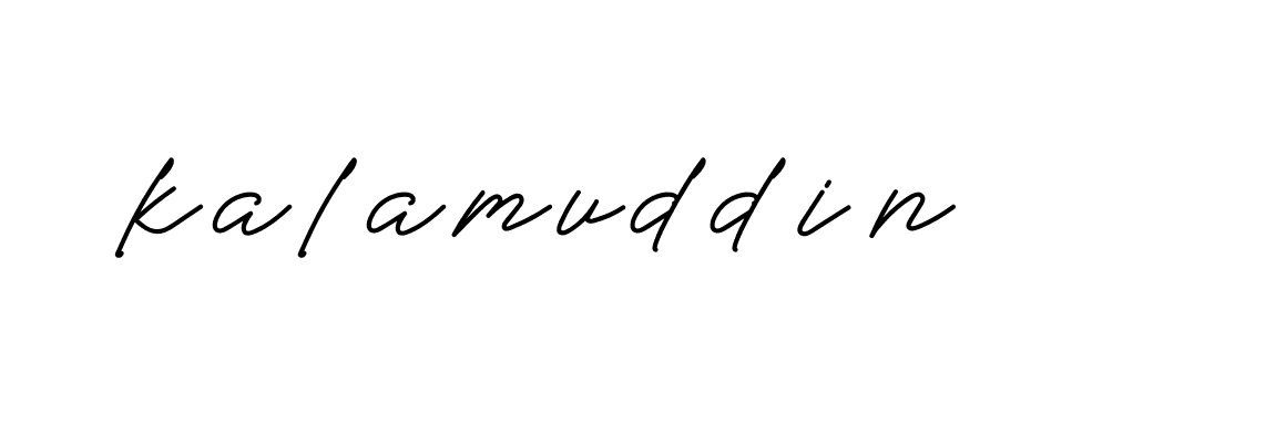 Signature of kalamuddin