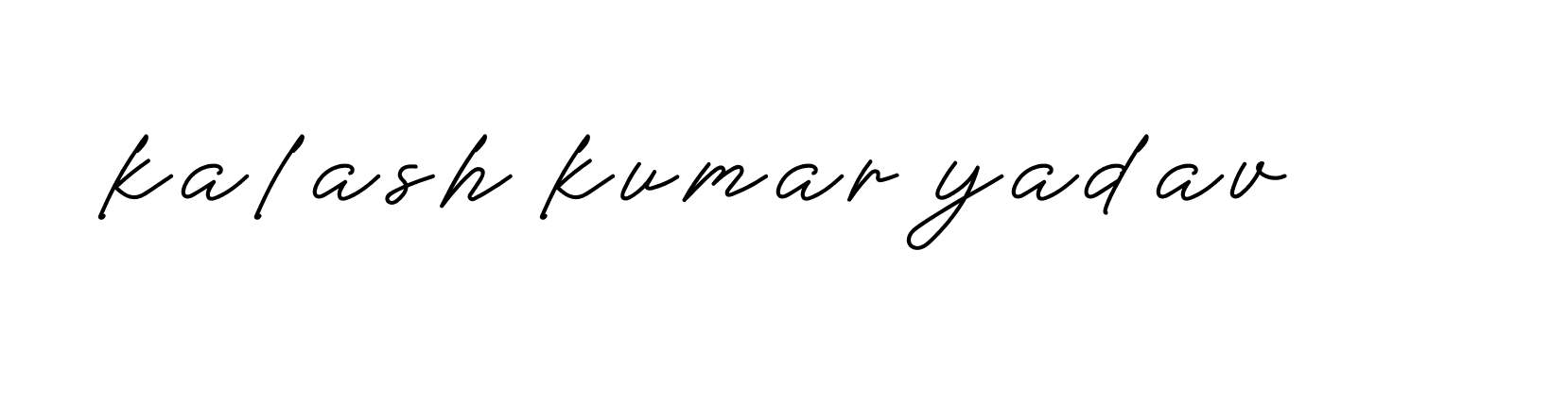 Signature of kalash-kumar-yadav