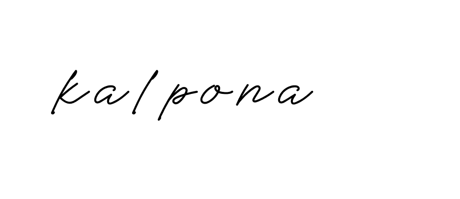 Signature of kalpona