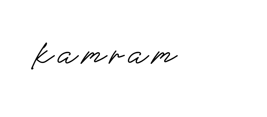 Signature of kamram