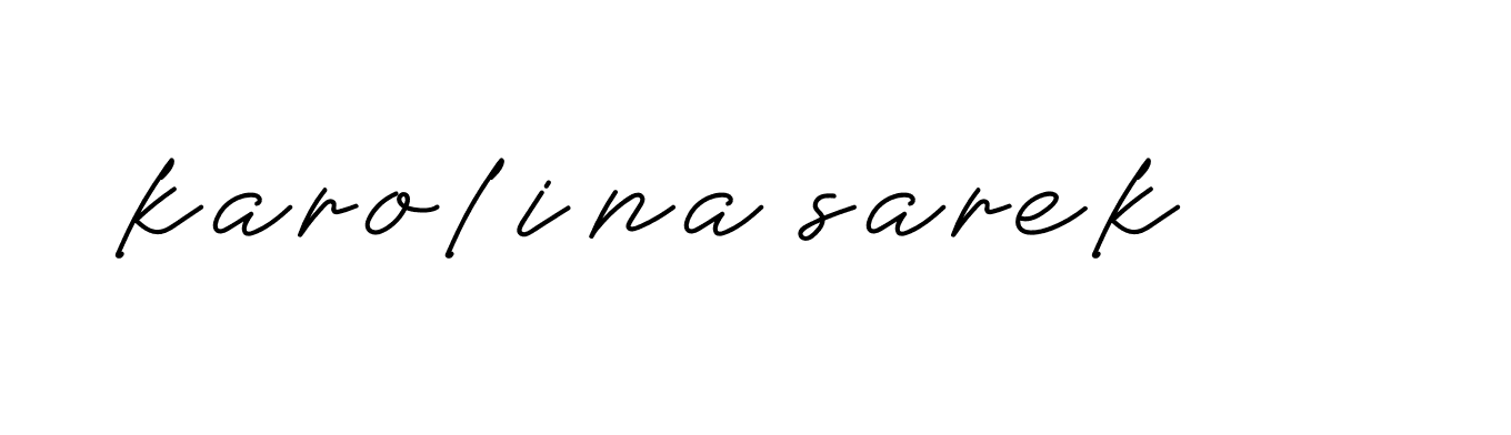 Signature of karolina-sarek