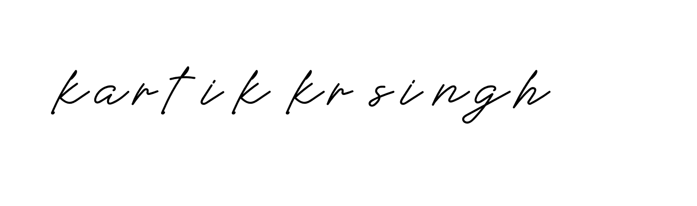 Signature of kartik-kr-singh