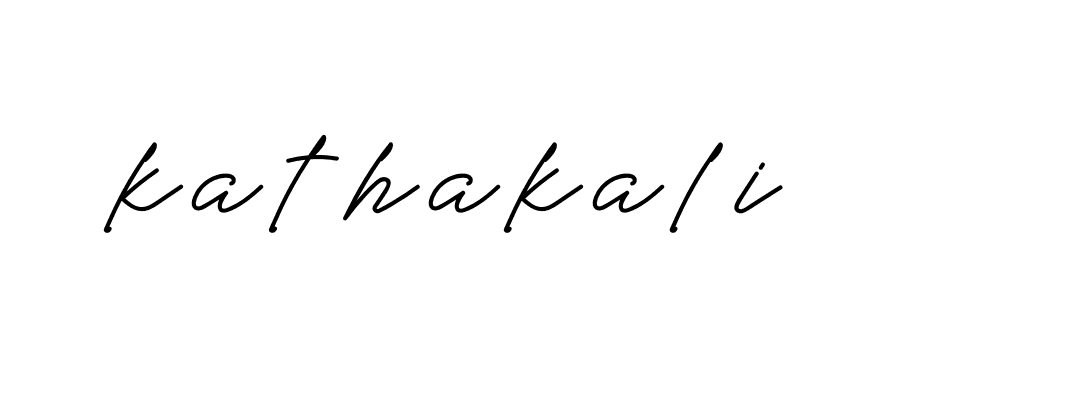 Signature of kathakali