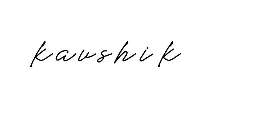 Signature of kaushik-