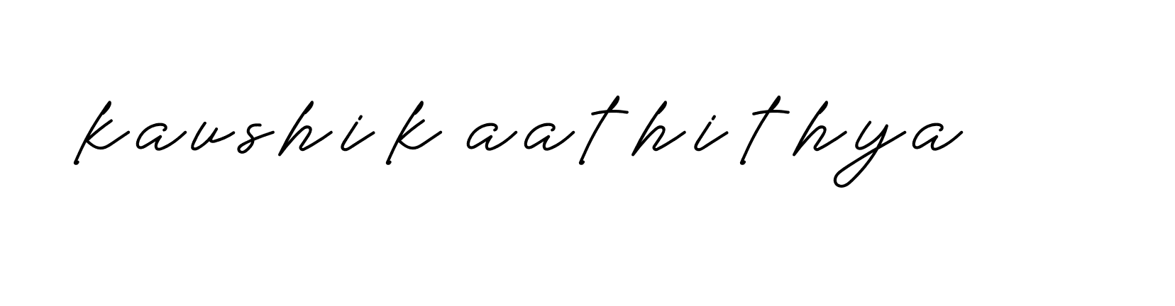 Signature of kaushik-aathithya