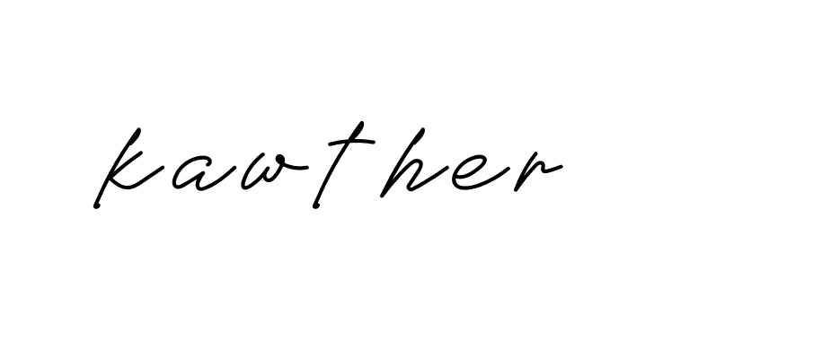 Signature of kawther